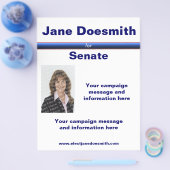 Politieke verkiezingsbrochure Sjabloon Flyer (Enkel)