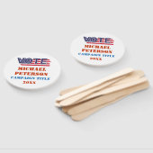 Politieke verkiezingscampagne handwaaier (Niet-gemonteerd)