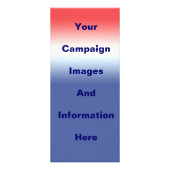 Politieke verkiezingscampagne Rack Kaart Sjabloon (Achterkant)
