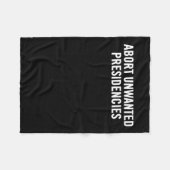 Politieke verzetskunst – abortus van ongewenste pr fleece deken (Voorkant (Horizontaal))