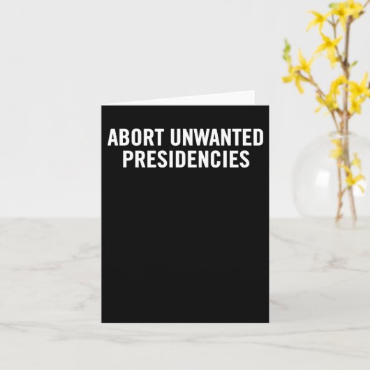 Politieke verzetskunst – abortus van ongewenste pr kaart (Gele Bloem)