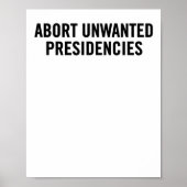 Politieke verzetskunst – abortus van ongewenste pr poster (Voorkant)