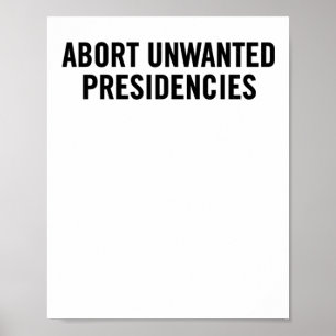 Politieke verzetskunst – abortus van ongewenste pr poster