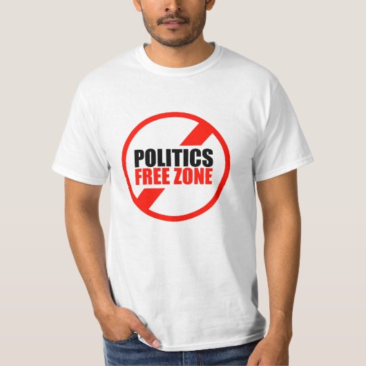 Politieke vrije zone t-shirt (Voorkant)
