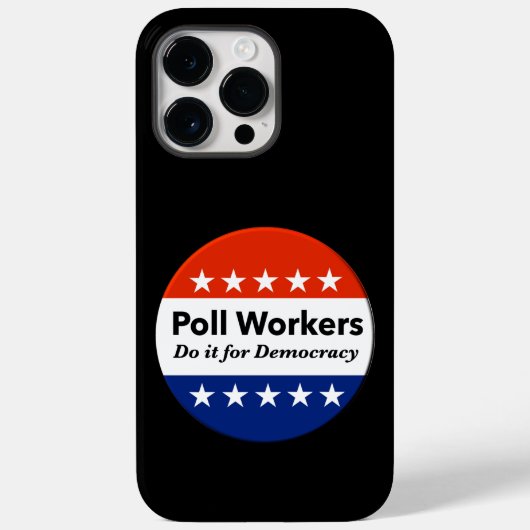 Politieke werknemers doen het voor de democratie Case-Mate iPhone case (Achterkant)