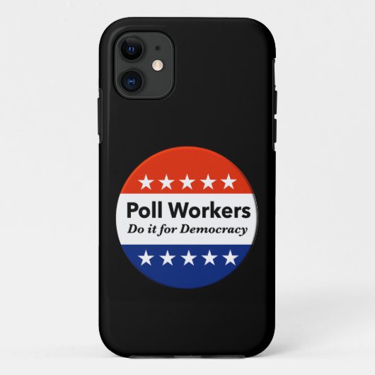 Politieke werknemers doen het voor de democratie Case-Mate iPhone case (Achterkant)