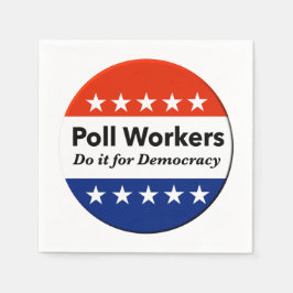 Politieke werknemers doen het voor de democratie servet