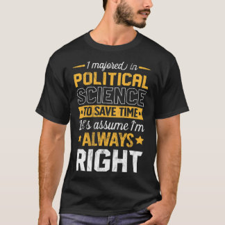 Politieke Wetenschap Major Tshirt voor Back to Sch
