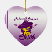 Politieke wetenschappen kiezen 9 keramisch ornament (Achterkant)