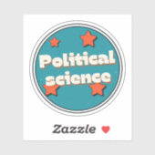 Politieke wetenschappen sticker (Vel)