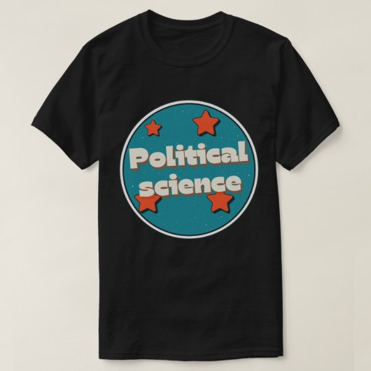 Politieke wetenschappen t-shirt (Design voorkant)