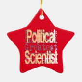 Politieke wetenschapper extraordinaire keramisch ornament (Achterkant)