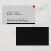 Politieke wetenschapper Red Pixel Professional Visitekaartje (Voorkant / Achterkant)