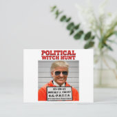 Politieke Witch Hunt van Donald Trump Briefkaart (Staand voorkant)
