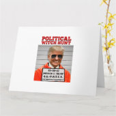 Politieke Witch Hunt van Donald Trump Kaart (Gele Bloem)