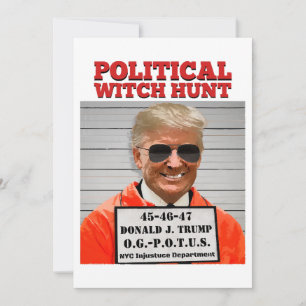 Politieke Witch Hunt van Donald Trump Kaart