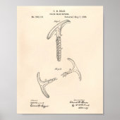 Politieketens Nippers 1884 Patent Art - Old Peper Poster (Voorkant)