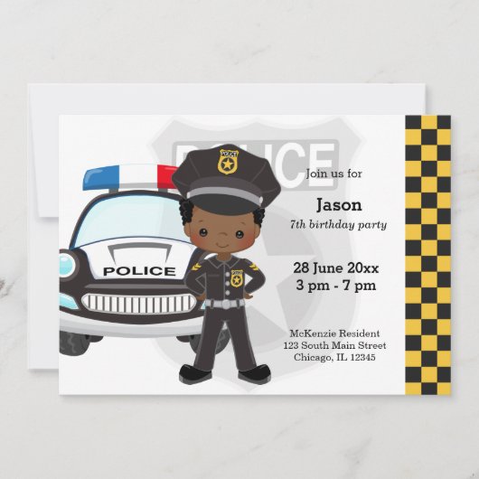 Politiekinderfeestje Kaart (Voorkant)