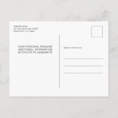 Politieleggende Thin Blue Line Retirement Party Uitnodiging Briefkaart (Achterkant)