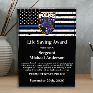 Politieleven - Opslaan van aangepaste Logo rechtsh Acryl Prijs