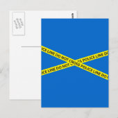 POLITIELIJN KAN tape NIET VERGRENDELEN Briefkaart (Voorkant / Achterkant)