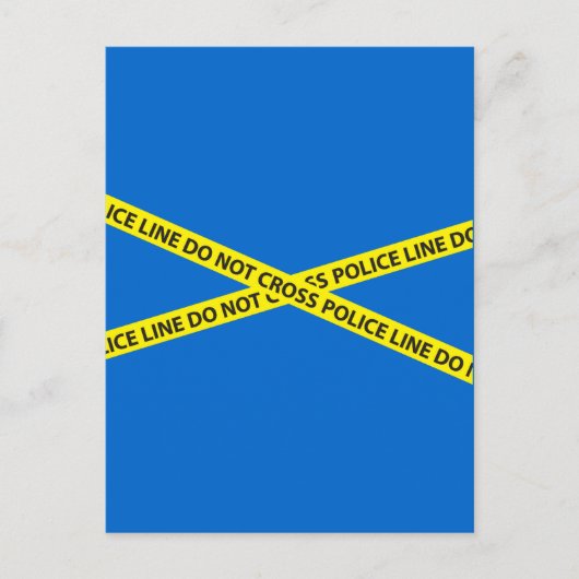 POLITIELIJN KAN tape NIET VERGRENDELEN Briefkaart (Voorkant)