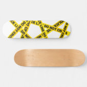 Politielijn - kruis niet persoonlijk skateboard (Horizontaal)