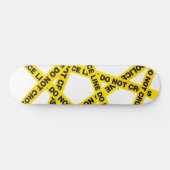 Politielijn - kruis niet persoonlijk skateboard (Horizontaal)