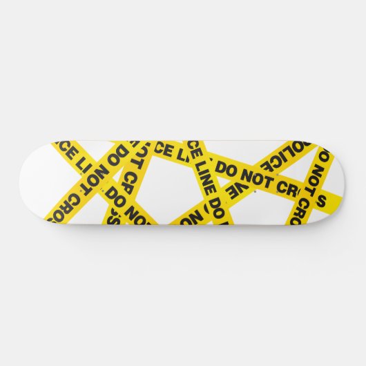 Politielijn - kruis niet persoonlijk skateboard (Horizontaal)