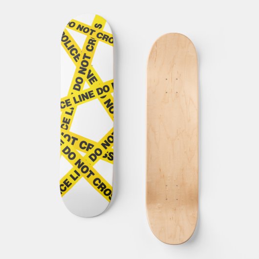 Politielijn - kruis niet persoonlijk skateboard (Voorkant)