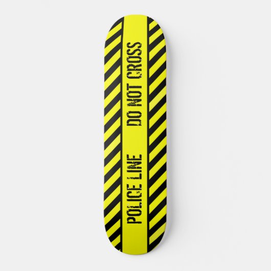 Politielijn kruist niet skateboard (Voorkant)
