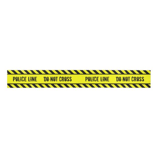 POLITIELIJN - NIET OVERSTEKEN GROSGRAIN LINT (Voorkant)