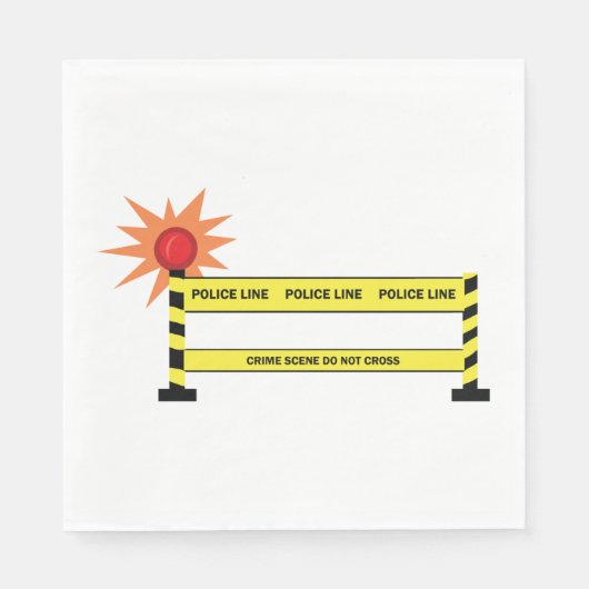 Politielijn plaats delict servet (Voorkant)