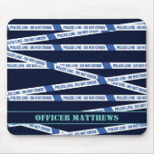 Politielijn snijdt geen scènetape muismat (Voorkant)