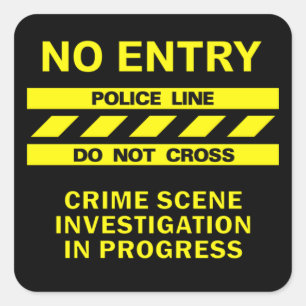 Politielijn stickers