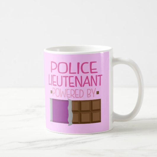 Politieluitenant Chocolate Gift voor haar Koffiemok (Rechts)