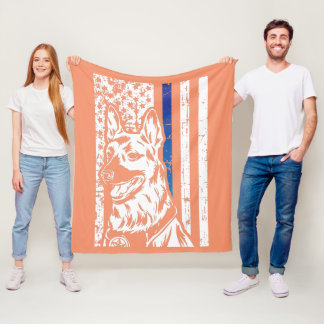 politiemacht van Shepherd Hero Pet Fleece Deken
