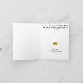 Politieman Badge Kerstboom Wenskaart Kaart (Binnen)