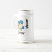 Politieman beroep bierpul (Voorkant links)