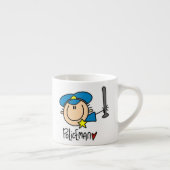 Politieman beroep espresso kop (Rechts)