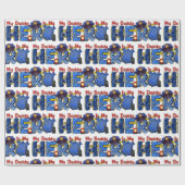 Politieman Daddy Hero Cadeaupapier (Vlak)