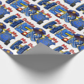 Politieman Daddy Hero Cadeaupapier (Hoek)