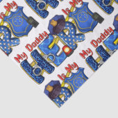 Politieman Daddy Hero Tissuepapier (Detail)