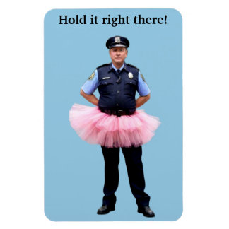 Politieman draagt een Tutu-magneet Magneet