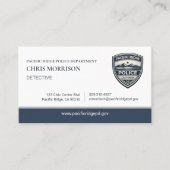 Politieman Handhaving QR-code Visitekaartje (Voorkant)