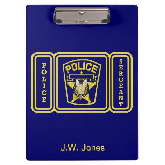 politieman klembord (Voorkant)