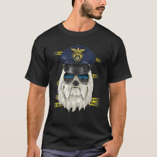 Politieman Maltezer Cop Plaats Delict K9 Maltezer  T-shirt