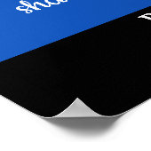 Politieman Memorial Wetshandhaving Begrafenis Poster (Hoek)