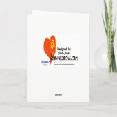 Politieman met geboeide krans Christmas Kaart (Achterkant)