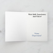 Politieman met geboeide krans Christmas Kaart (Binnen)